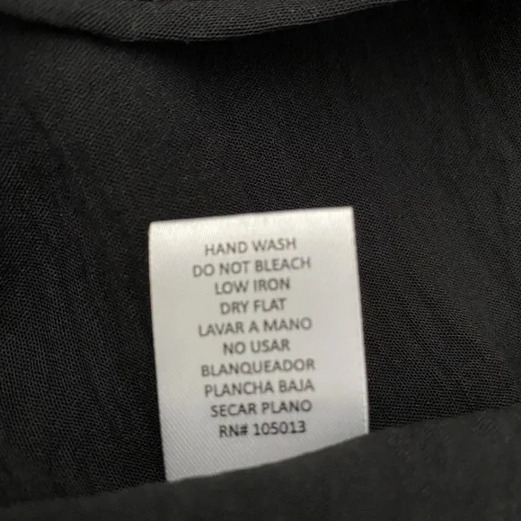 ANDREE BY UNIT Deep charcoal Black. Ruffle Sleeve Top - Picture 6 of 8